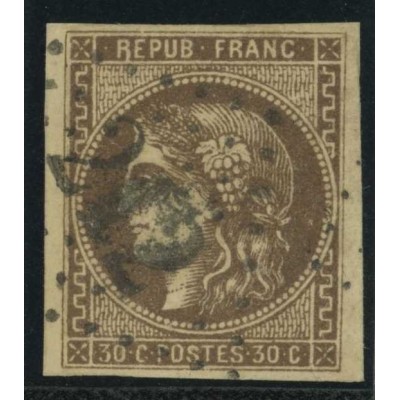 YT 47 e - Oblitéré - "R" relié - Cote 560 Euro