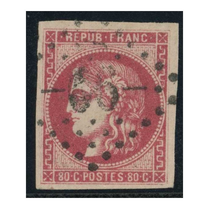 YT 49 b - Oblitéré - Signé Roumet - Cote 420 Euro