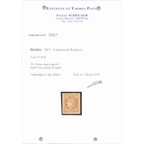 YT 43 B - Neuf x - Certificat 5507 - Cote 1500 Euro