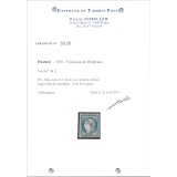 YT 44 A - Neuf x - Certificat 5626 - Cote 28000 Euro