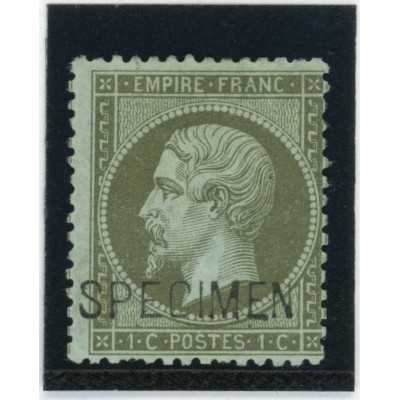 YT 19 f - Neuf x - SPECIMEN - Cote 420 Euros
