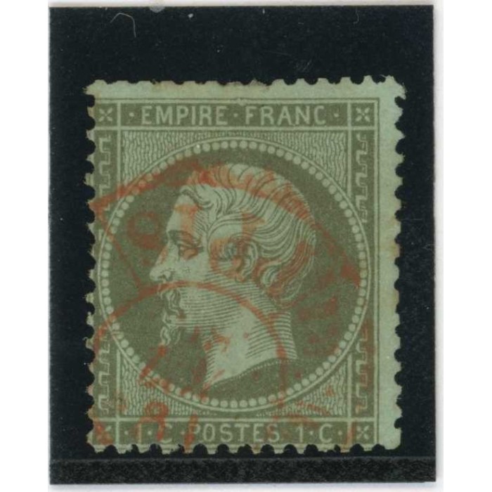 YT 19 - Cachet à date rouge des imprimés - Cote 50 Euros