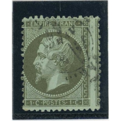 YT 19 - Oblitéré - Variété : A cheval - Cote 120 Euros