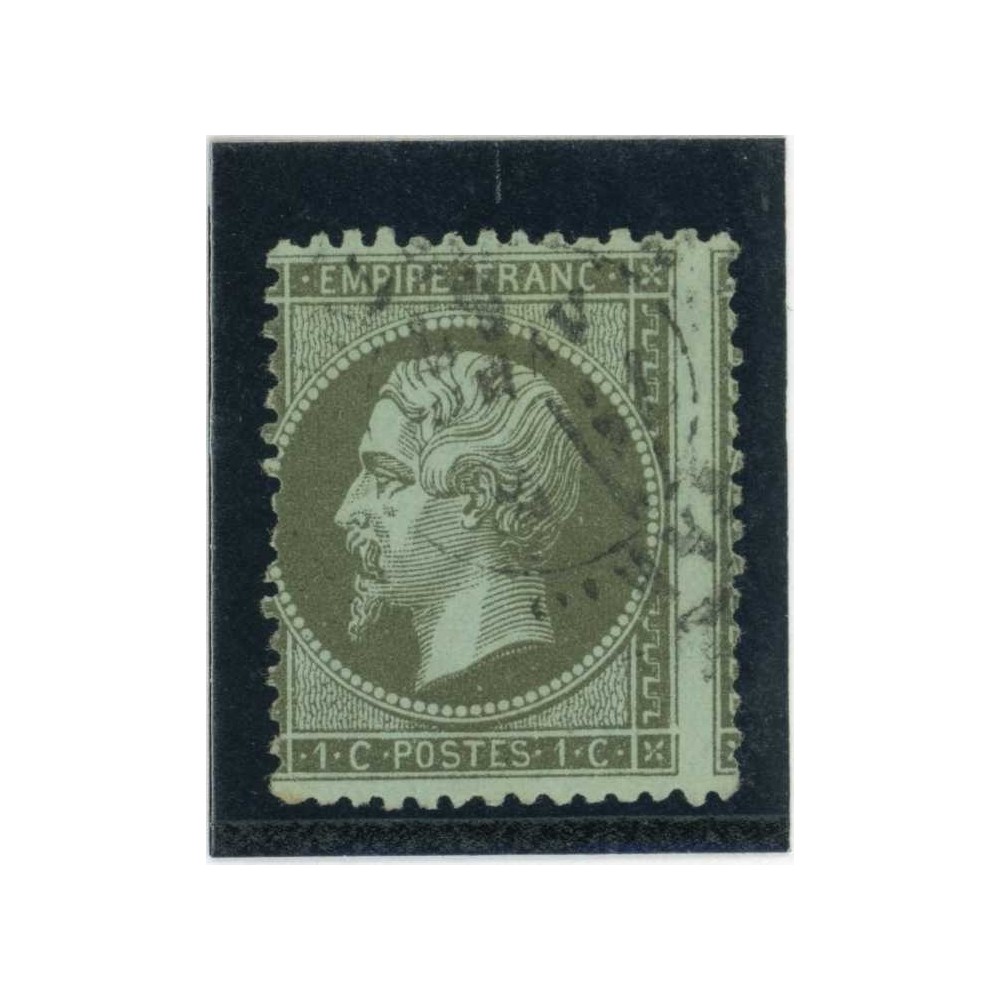 YT 19 - Oblitéré - Variété : A cheval - Cote 120 Euros
