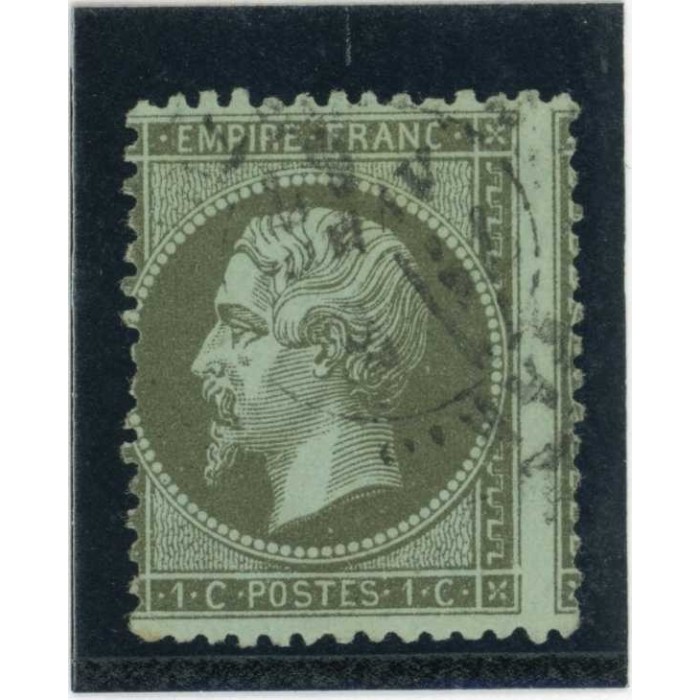 YT 19 - Oblitéré - Variété : A cheval - Cote 120 Euros