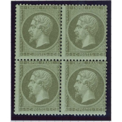 YT 19 - Neuf xx - Bloc de 4 - Cote 1800 Euros