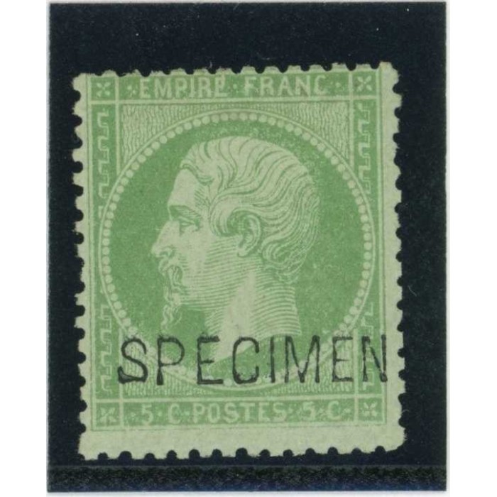 YT 20 f - Neuf x - SPECIMEN - Cote 400 Euros