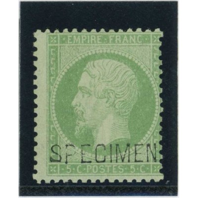 YT 20 f - Neuf x - SPECIMEN - Cote 400 Euros