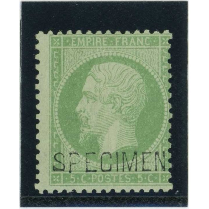 YT 20 f - Neuf x - SPECIMEN - Cote 400 Euros