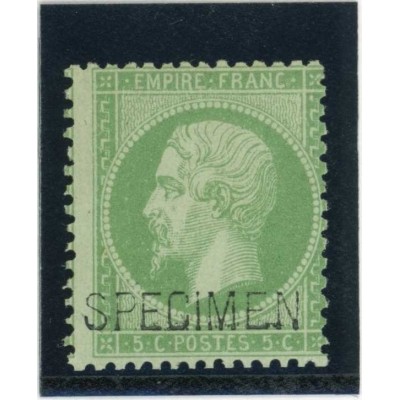 YT 20 f - Neuf x - SPECIMEN - Cote 400 Euros