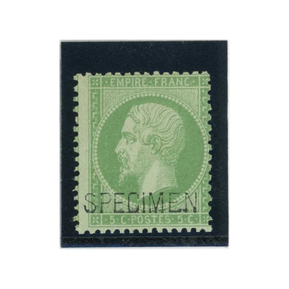 YT 20 f - Neuf x - SPECIMEN - Cote 400 Euros