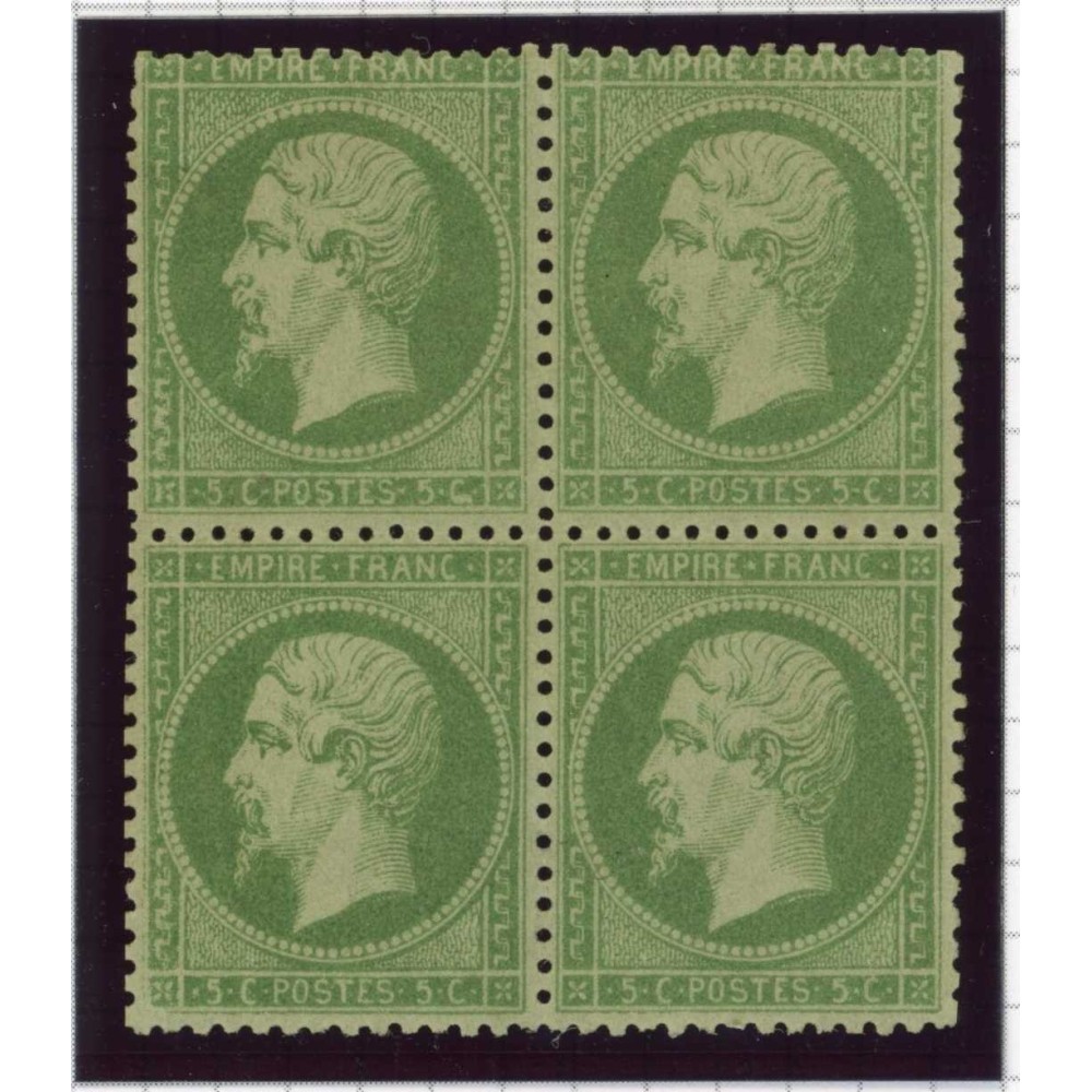 YT 20 a - Neuf x - Bloc de 4 - Cote 1900 Euros