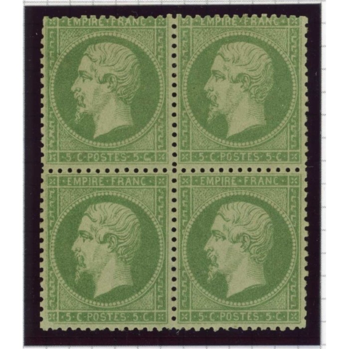 YT 20 a - Neuf x - Bloc de 4 - Cote 1900 Euros