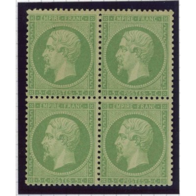 YT 20 a - Neuf x - Bloc de 4 - Cote 1900 Euros