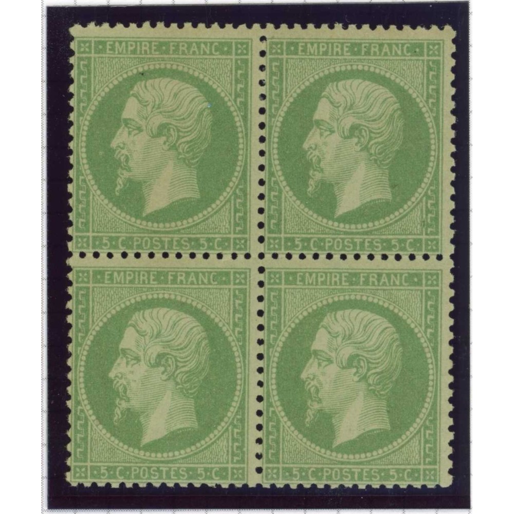 YT 20 a - Neuf x - Bloc de 4 - Cote 1900 Euros