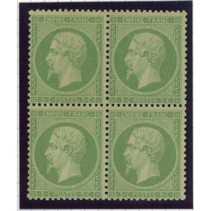 YT 20 a - Neuf x - Bloc de 4 - Cote 1900 Euros