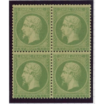 YT 20 a - Neuf x - Bloc de 4 - Cote 1900 Euros