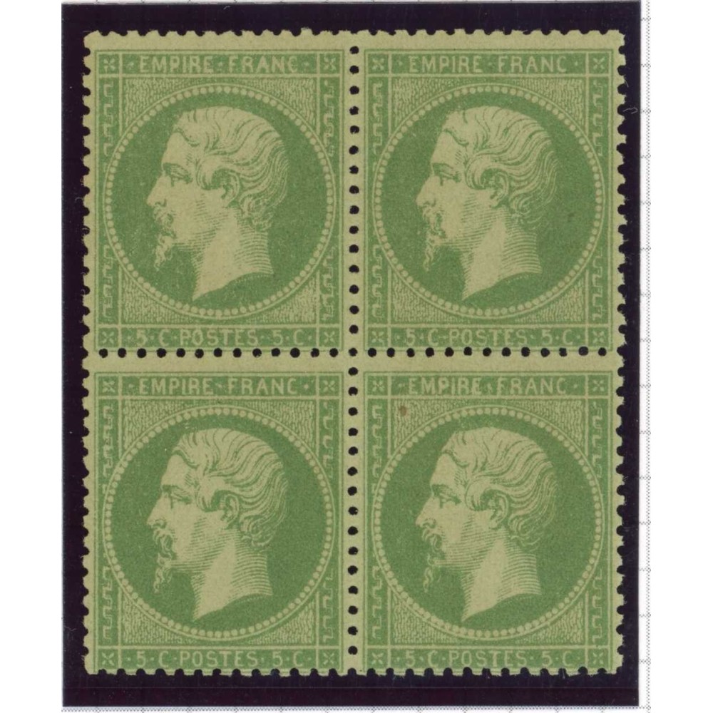 YT 20 a - Neuf x - Bloc de 4 - Cote 1900 Euros