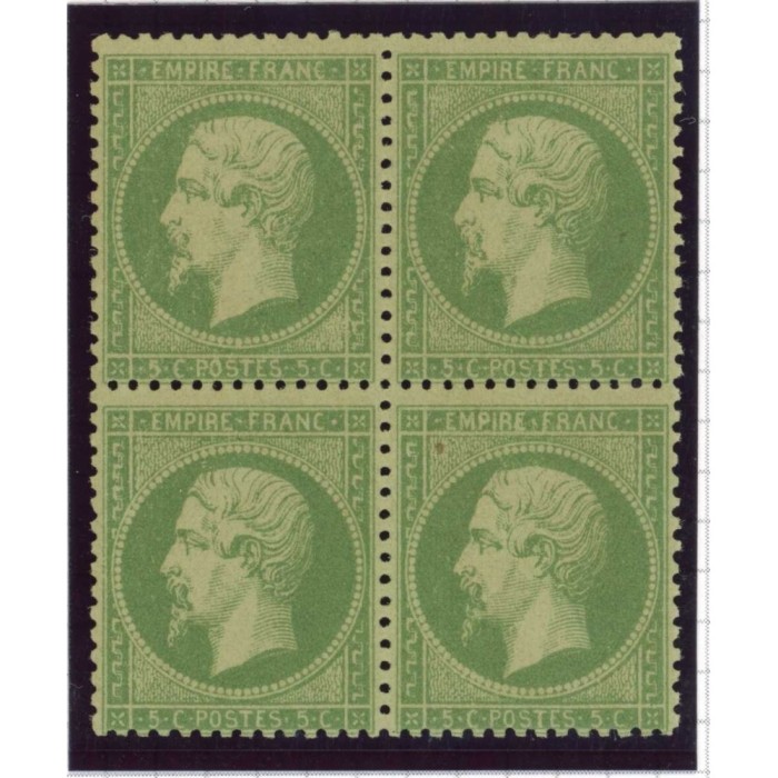 YT 20 a - Neuf x - Bloc de 4 - Cote 1900 Euros