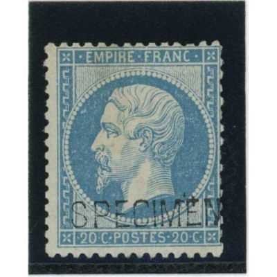 YT 22 - Neuf x - SPECIMEN - VO 21/206 - Cote 410 Euros