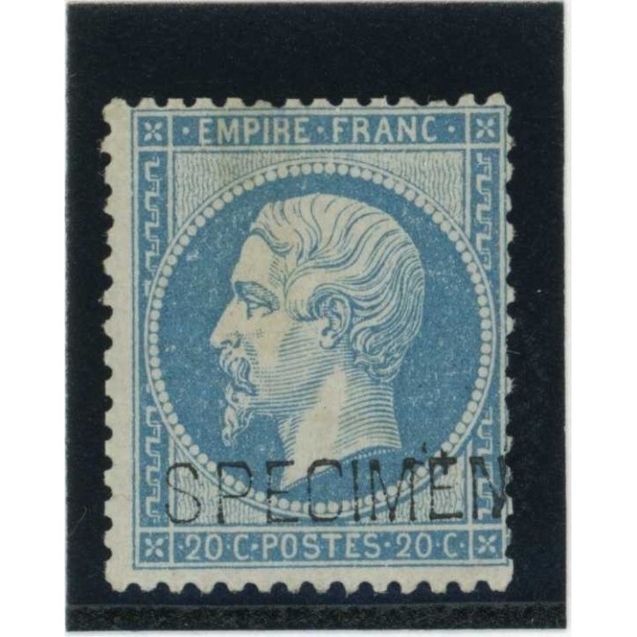 YT 22 - Neuf x - SPECIMEN - VO 21/206 - Cote 410 Euros