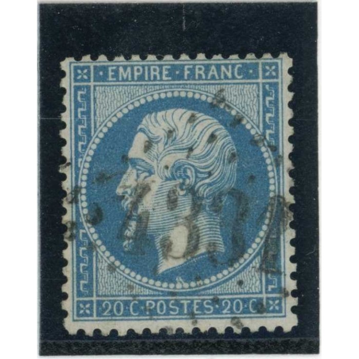 YT 22 - Variété :  Chenille sous le cou - Cote 15 Euros