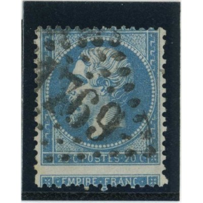 YT 22 - Variété :  A cheval - Cote 15 Euros