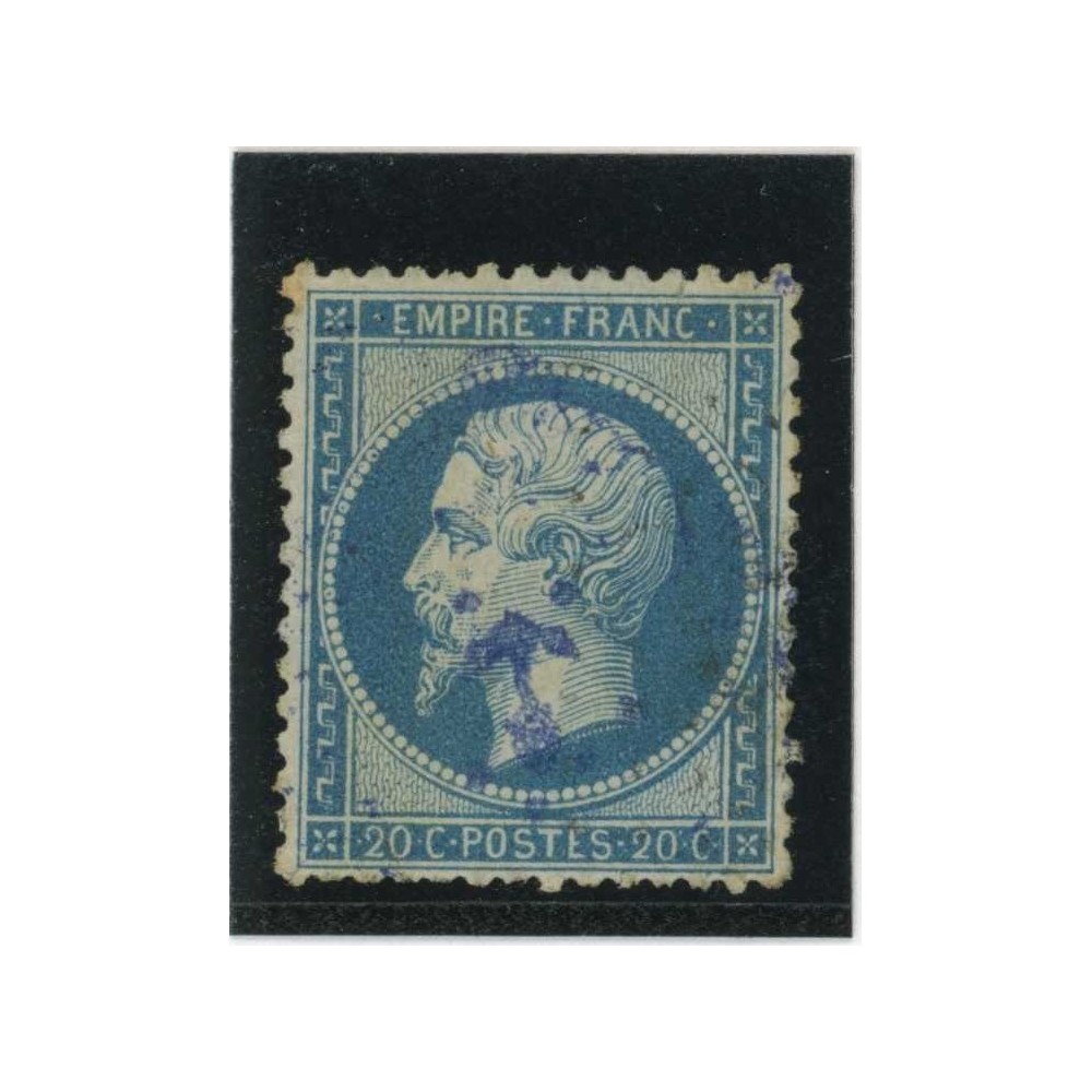 YT 22 - Ancre bleue - Cote 50 Euros