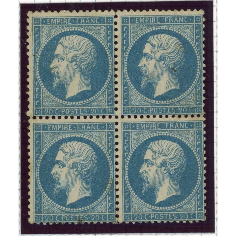 YT 22 - Neuf x - Bloc de 4 - Cote 1750 Euros