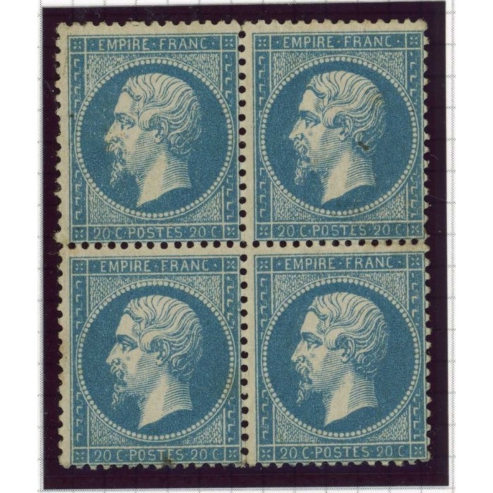 YT 22 - Neuf x - Bloc de 4 - Cote 1750 Euros