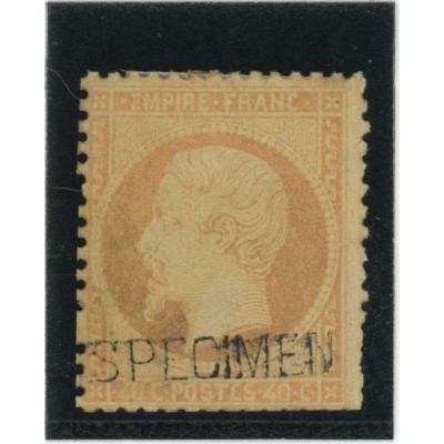 YT 23 - Neuf x - SPECIMEN - Certificat VO 21/208 - Cote 1300 Euros