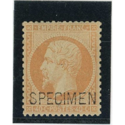 YT 23 - Neuf x - SPECIMEN - Certificat VO 21/206 - Cote 1300 Euros
