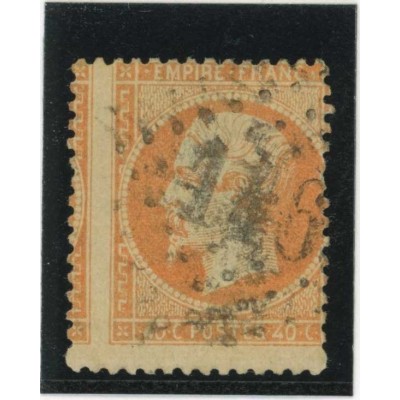 YT 23 - Variété : A cheval - Cote 40 Euros
