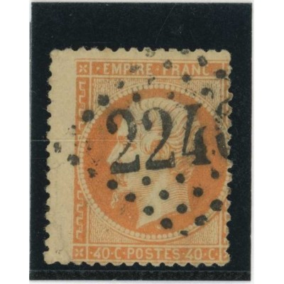YT 23 - Variété : A cheval - Cote 40 Euros