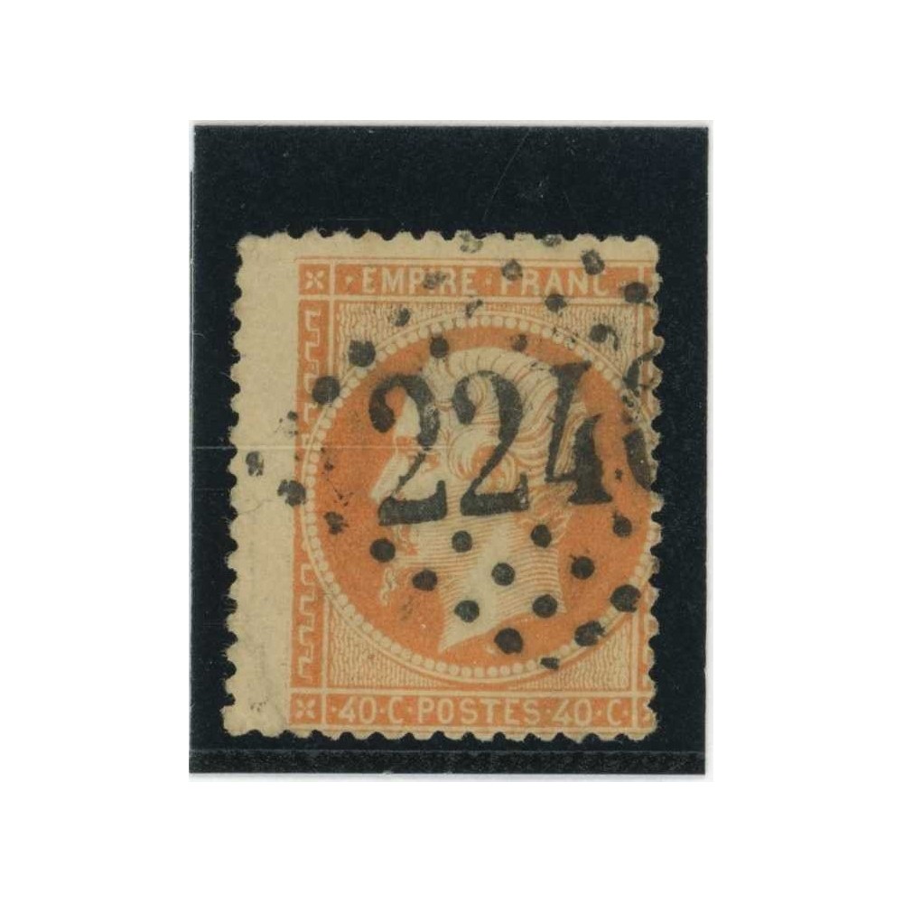 YT 23 - Variété : A cheval - Cote 40 Euros