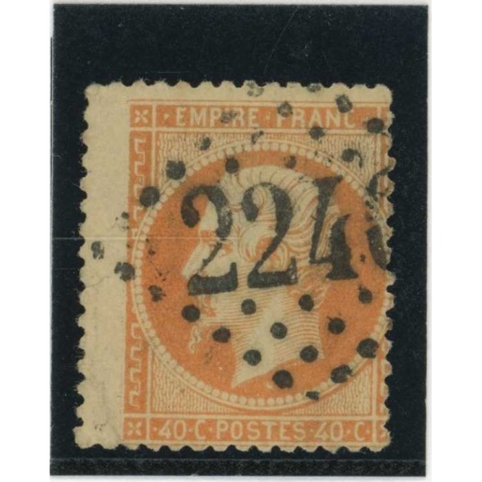 YT 23 - Variété : A cheval - Cote 40 Euros