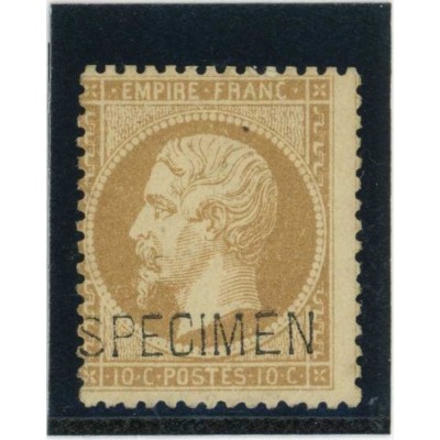 YT 21 - Neuf x - SPECIMEN - Signé Calves - Cote 1000 Euros