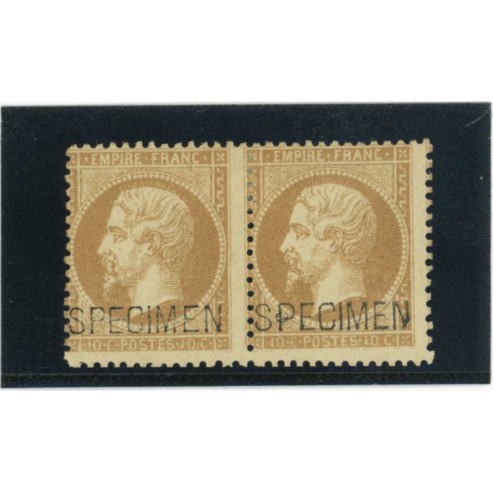 YT 21 - Neuf x - SPECIMEN - Paire - Cote 2600 Euros