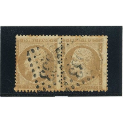 YT 21 - Variété : Cassure filet droit - Paire - Cote 55 Euros
