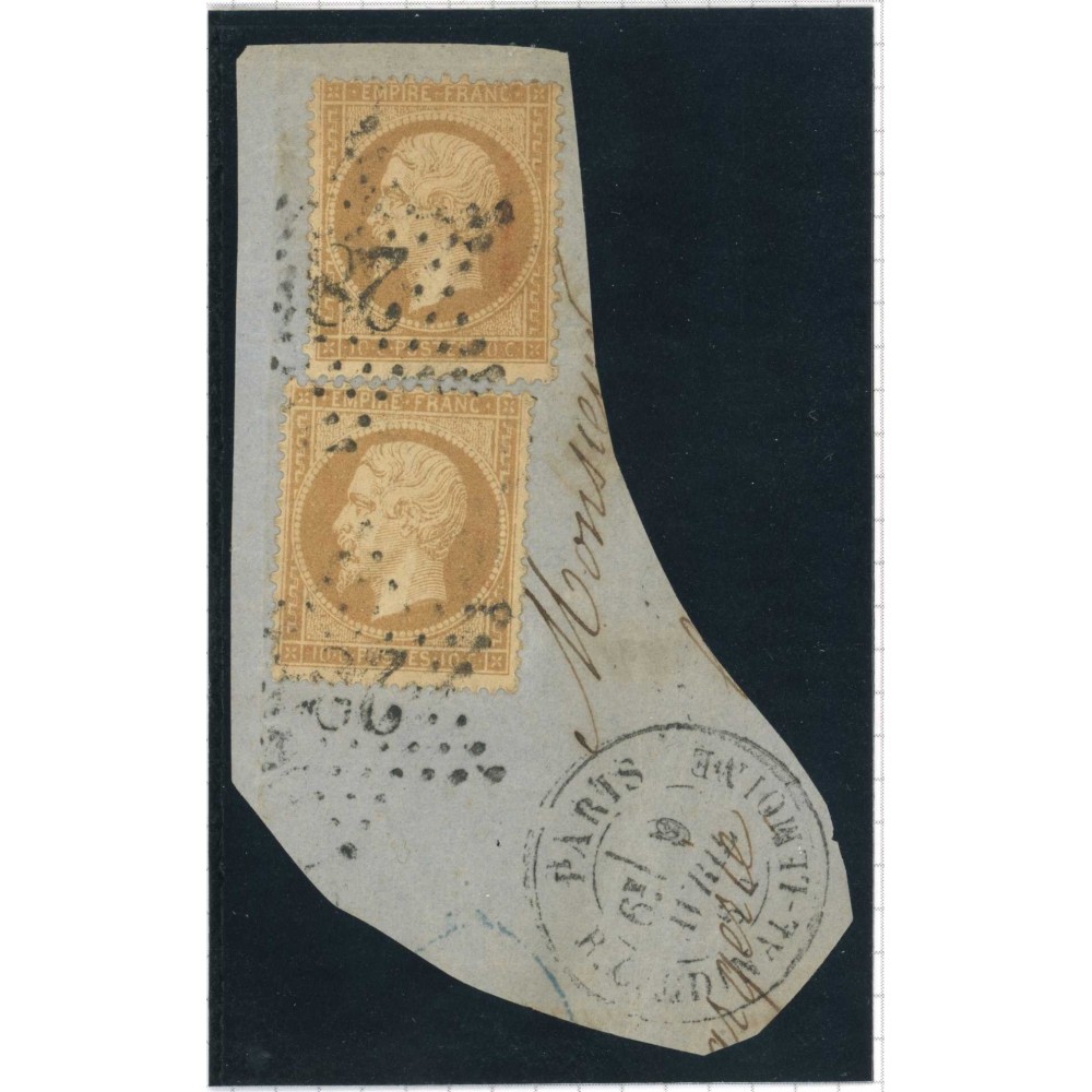 YT 21 - Etoile 28 sur fragment - Cote 25 Euros