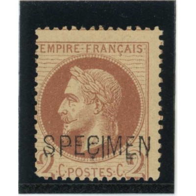 YT 26 - Neuf x - SPECIMEN - Cote 400 Euros