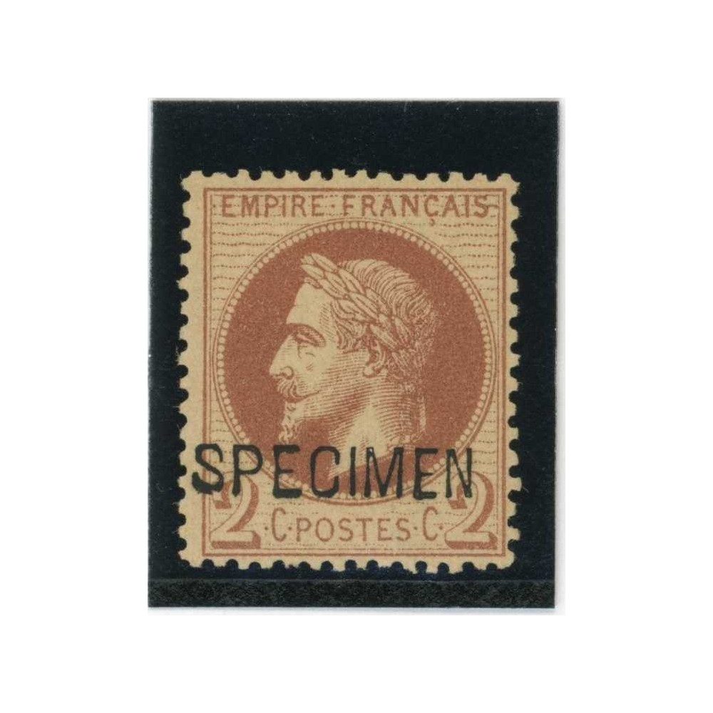 YT 26 - Neuf x - SPECIMEN - Signé Brun / Roumet - Cote 400 Euros