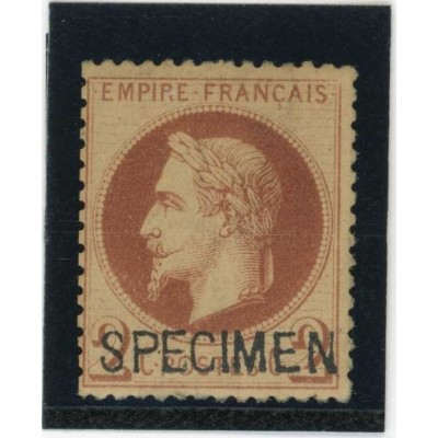 YT 26 - Neuf x - SPECIMEN - Cote 400 Euros