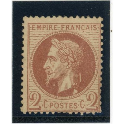 YT 26 - Neuf x - Boule sous le cou - Certificat 15801 - Cote 2200 Euros
