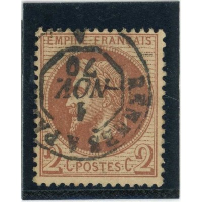 YT 26 - Cachet "Rennes à Paris" du 01 Nov 70 - Cote 50 Euros