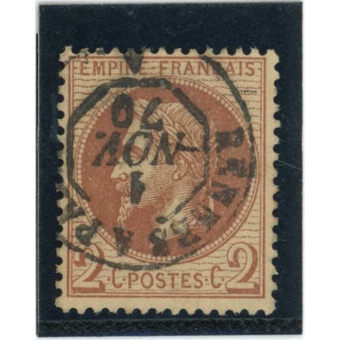 YT 26 - Cachet "Rennes à Paris" du 01 Nov 70 - Cote 50 Euros