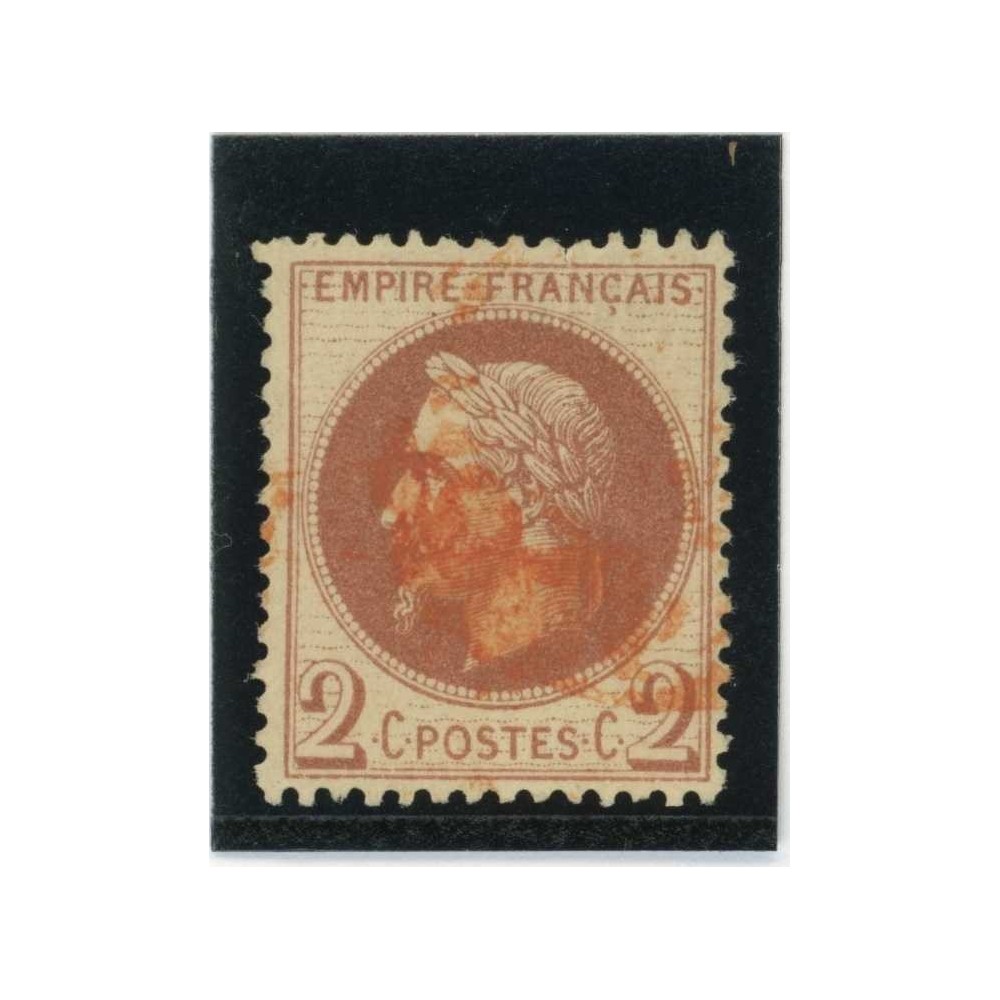 YT 26 - Cachet à date rouge des imprimés - Cote 90 Euros