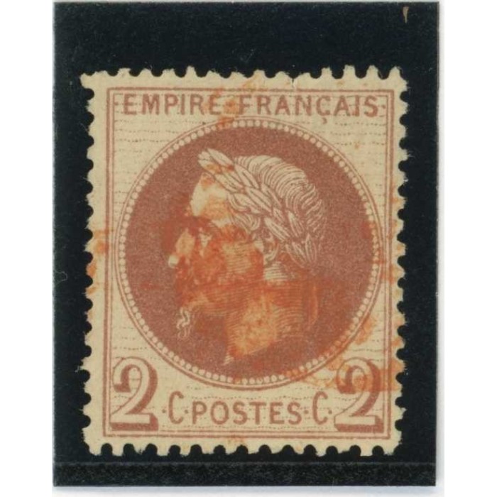 YT 26 - Cachet à date rouge des imprimés - Cote 90 Euros