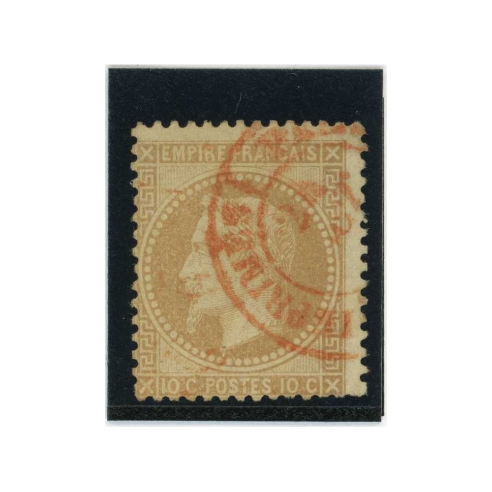 YT 28 A - Cachet à date rouge des imprimés - Cote 150 Euros