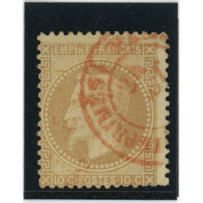 YT 28 A - Cachet à date rouge des imprimés - Cote 150 Euros